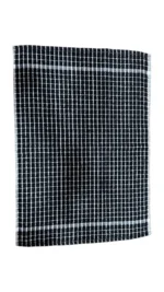 Midnight Black Grid Terry Tea Towel – Bild 7