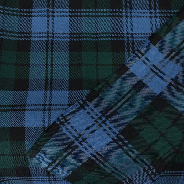 Hersteller von benutzerdefinierten Flanellstoffen: Schieferblauer und waldgrüner Tartanflanell