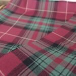 Bulk Cotton Flannel Fabric | Maroon and Teal Tartan - Image 2