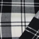 Schwarz-weißes Gingham-Karo aus garngefärbter Baumwolle - Home Innovators