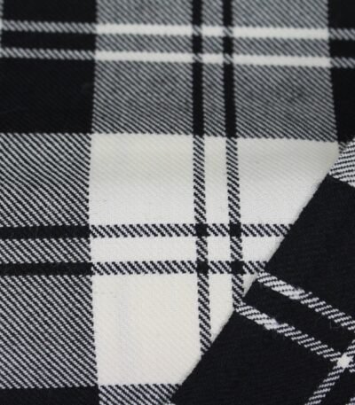 Schwarz-weißes Gingham-Karo aus garngefärbter Baumwolle - Home Innovators