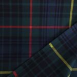 Premium Navy Green Tartan Flannel Material – Bild 2