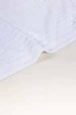 White Combed Plain Towel – Bild 5
